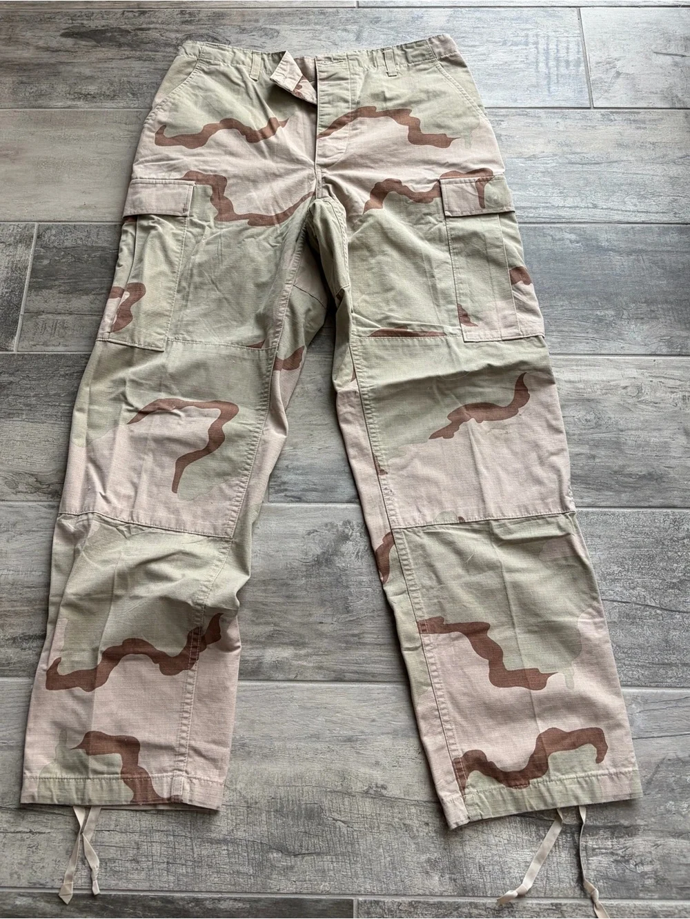 Men's Desert Camo Cargo Pants - Beige/Brown